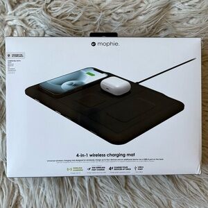 mophie Black Multi Compatible 4-in-1 Universal Wireless Charging Mat NEW in Box